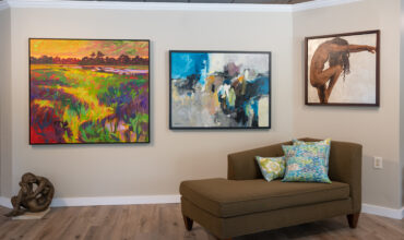Gallery entryway featuring Betty Anglin Smith, Sterling Edwards, Bayou Gray, Milton Hebald